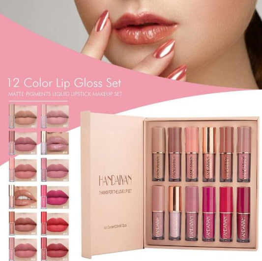 12 Colors Handaiyan Matte Liquid Lipstick