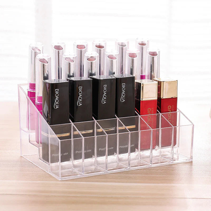 24 Slots Acrylic Lipstick Organizer ,makeup Organizer