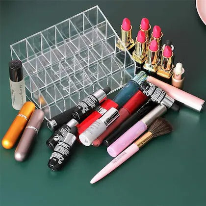 24 Slots Acrylic Lipstick Organizer ,makeup Organizer